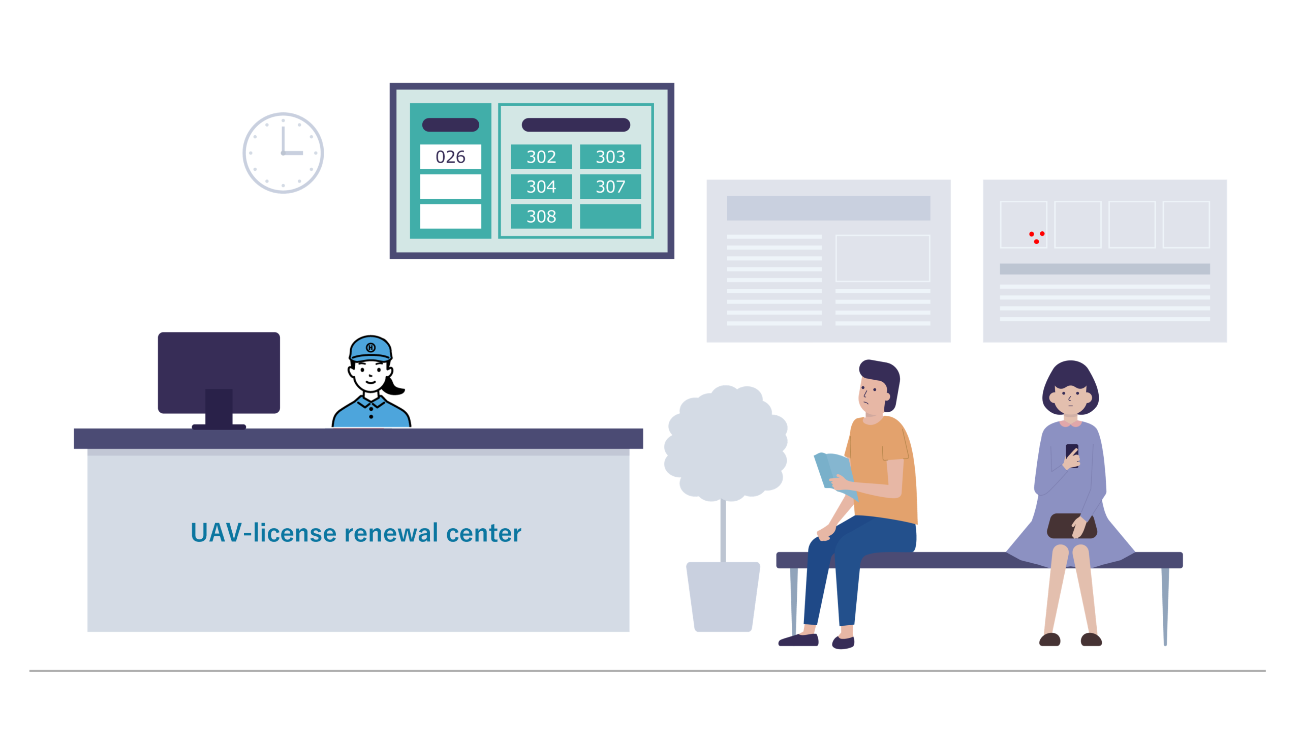 受付フロント図